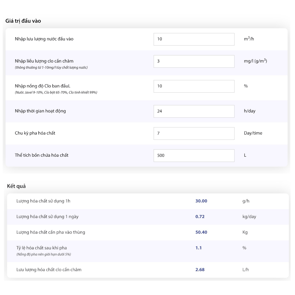 Chlorine Disinfection Calculator-1