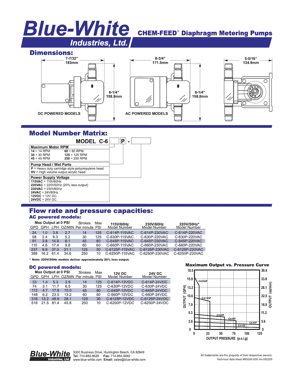 Blue-White TECH_C-600P